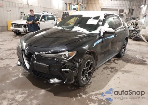 2022 Alfa Romeo Stelvio Ti Awd from USA, damaged, VIN ZASPAKBNXN7D31996